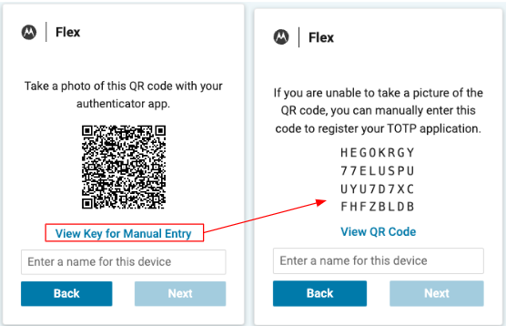 TOTP Registration Code